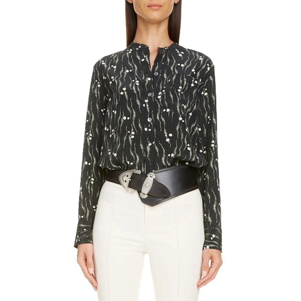 Isabel Marant Rusack Silk Shirt Size 4